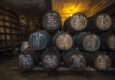 Spain andalucia sherry barrels in jerez bodega spain