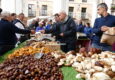 Spain basque country ordizia market mushrooms chestnuts