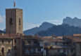 Spain catalonia girona garrotxa santa pau flag