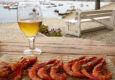 Spain catalonia beer and shrimps cadaquez c diego pura