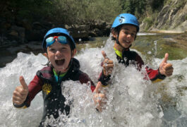 Spain pyrenees family canyoning ordesa happy kids c senderos ordesa