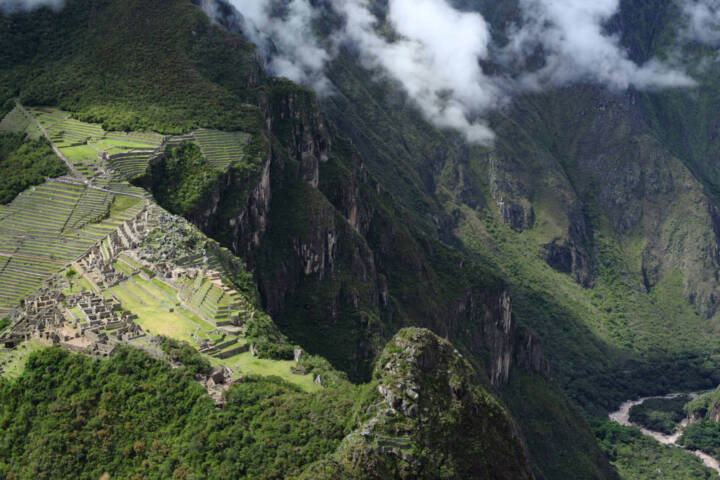 Peru machu picchu incan ruins of machu picchu