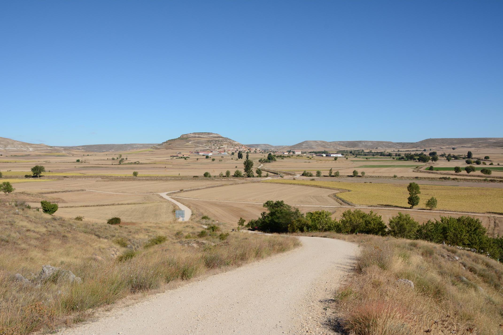 Spain camino de santiago walking from castrojeriz