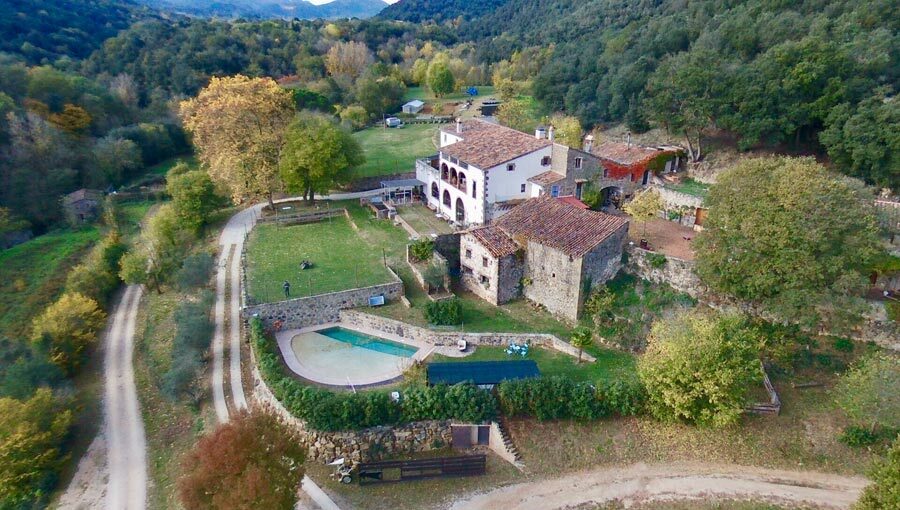 Spain catalonia mas can batlle from above c hotel